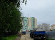 Подвоз кирпича на стройплощадку ЖК "Малахит"